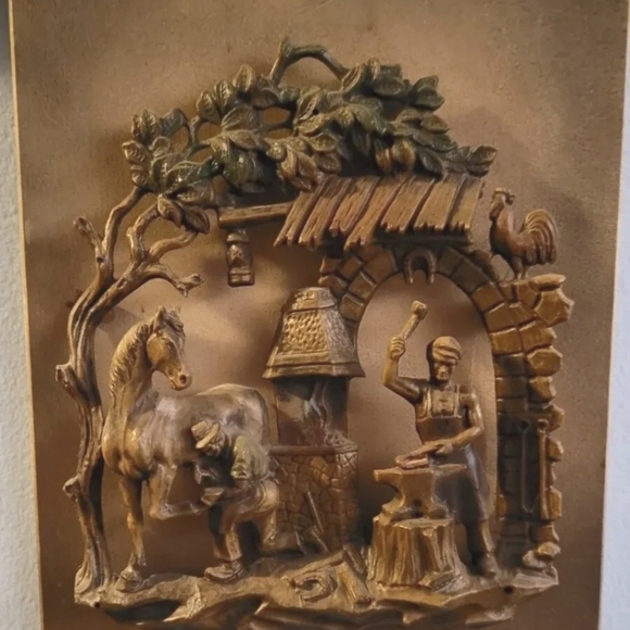 Vintage Horse Farrier West Germany Wall Art Souvenir - Picture 2 of 4
